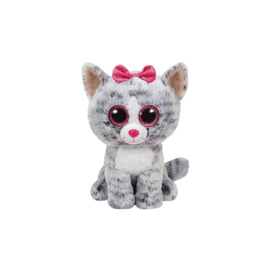TY Beanie Boos Kiki Λούτρινο Γατάκι Γκρί 15cm 36852