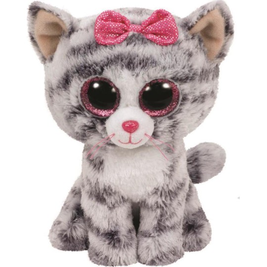 TY Beanie Boos Kiki Λούτρινο Γατάκι Γκρί 15cm 36852