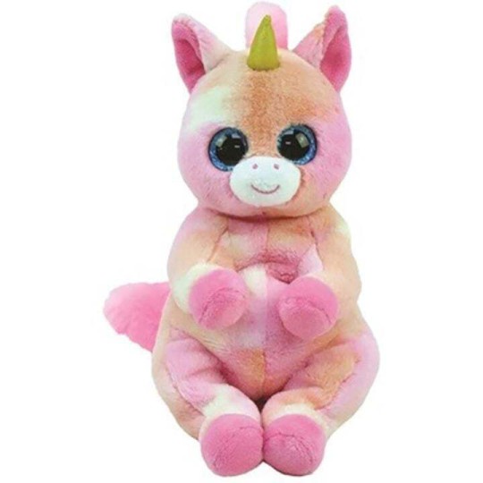 TY Beannie Bellies Skylar Χνουδωτό Μονόκερος Ροζ 15cm 1607-40547