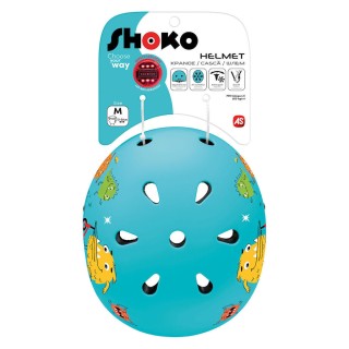 AS Shoko Παιδικό Κράνος για Πατίνι με Φως Minty Monsters 5004-50536