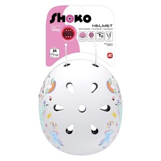 AS Shoko Παιδικό Κράνος για Πατίνι με Φως Unicorn Sparkle 5004-50537
