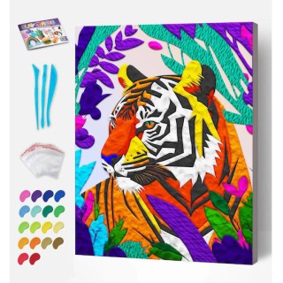 Splat Planet - Tiger Ζωγραφική με Πηλό 30 x 30cm 124891 Splat Planet - Tiger Ζωγραφική με Πηλό 30 x 30cm 124891
