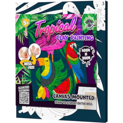 Splat Planet - ''Tropical'' Ζωγραφική με Πηλό 30 x 30cm 124889