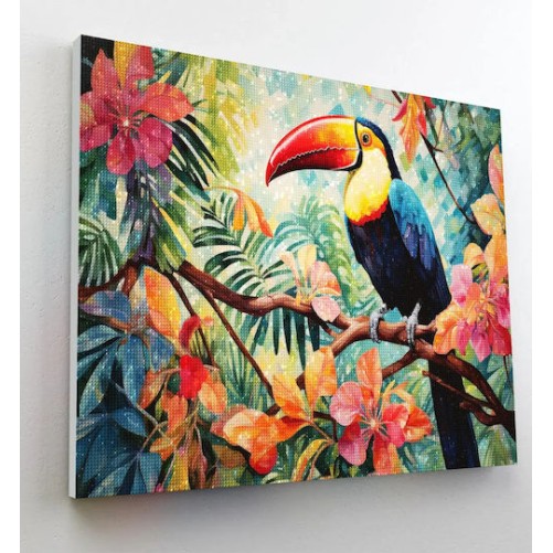 Splat Planet Σετ Diamond Painting “Toucan” σε Καμβά με Τελάρο 30x40cm