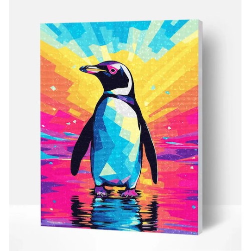 Splat Planet Σετ Diamond Painting “Penguin” σε Καμβά με Τελάρο 30x40cm