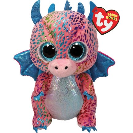 TY Beanie Boos Flint Χνουδωτός Δράκος Πολύχρωμος 15εκ (1607-37346)