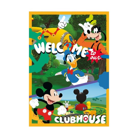 Clementoni Παιδικό Παζλ Maxi Super Color Disney Mickey Club House 60 τμχ (1200-26316)