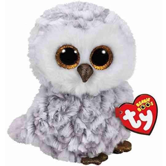TY Plush Beanie Boos Owlette White Owl Reg for Ages 3+ 15 cm 538036