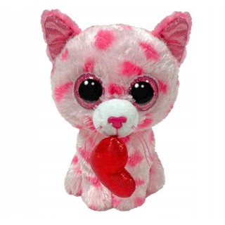 Ty Beanie Boos Λούτρινο Χνουδωτό Γάτα Με Καρδιά 15cm (1607-37397)