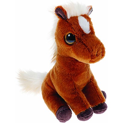 Ty Beanie Boos Χνουδωτο 15εκ Καφε Αλογακι Λευκη Χαιτη 1607-37408