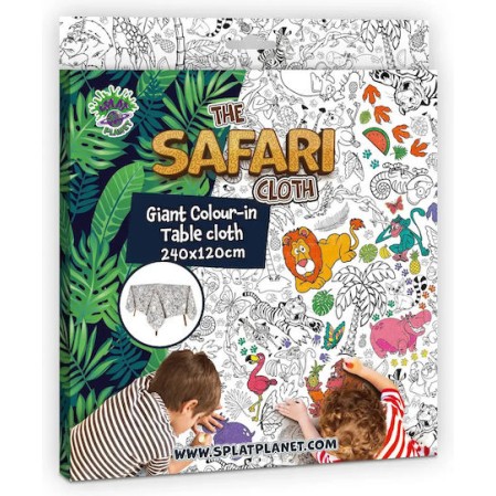 Splat Planet Γιγάντιο Τραπεζομάντηλο Ζωγραφικής “Safari” 240x120cm