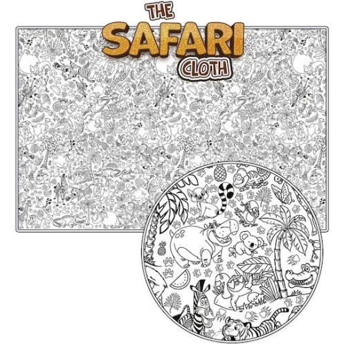 Splat Planet Γιγάντιο Τραπεζομάντηλο Ζωγραφικής “Safari” 240x120cm