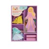 Happi Hobbi Magnet Wooden Doll Πριγκίπισσα Για 3+ Ετών