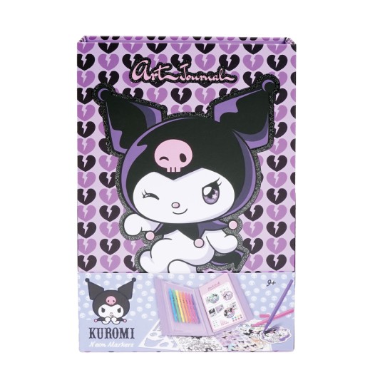 HappiHobbi White Drawing Markers with Double Tip Neon Set 12pcs