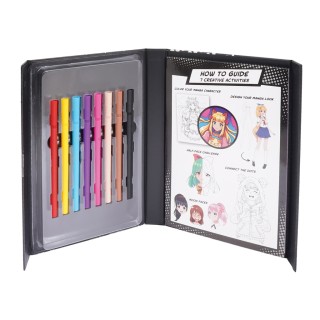 HappiHobbi White Drawing Markers with Double Tip Set 12pcs 1038-11059