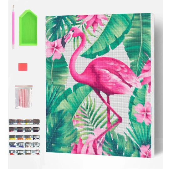 Splat Planet Σετ Diamond Painting "Flamingo" σε Καμβά με Τελάρο 30x40cm
