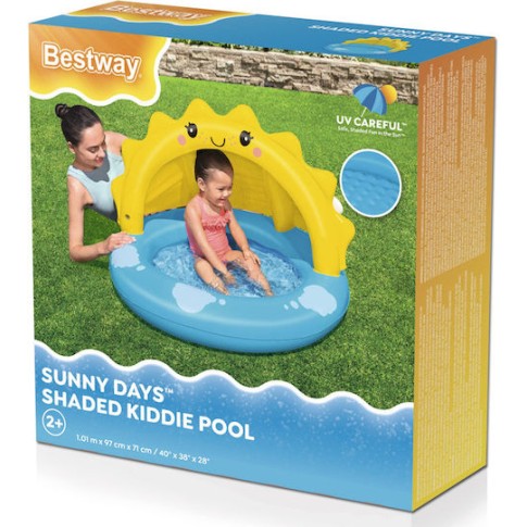 BESTWAY Παιδική Φουσκωτή Πισίνα 52637 26lt 101x97x71cm Μπλε/Κίτρινη
