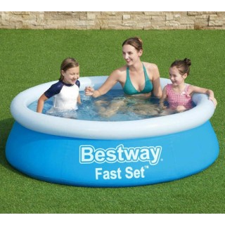 BESTWAY 57392 Παιδική Φουσκωτή Πισίνα 940lt Φ183x51cm Μπλε BESTWAY 57392 Παιδική Φουσκωτή Πισίνα 940lt Φ183x51cm Μπλε