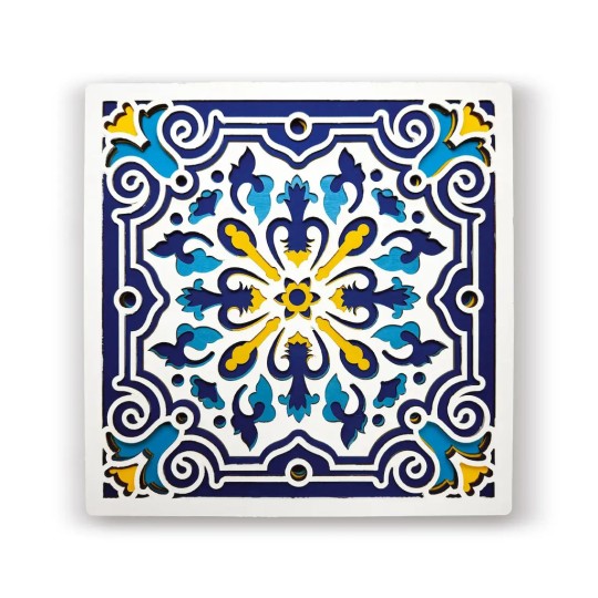 Splat Planet Wooden Craft Set Sicilian Tile Wood Art 25x25cm Splat Planet Wooden Craft Set Sicilian Tile Wood Art 25x25cm