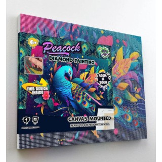 Splat Planet Σετ Diamond Painting "Peacock" σε Καμβά με Τελάρο 30x40cm