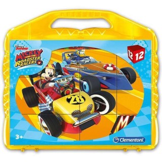 Clementoni 12 Κύβοι Mickey Roadster Racer 1100-41183