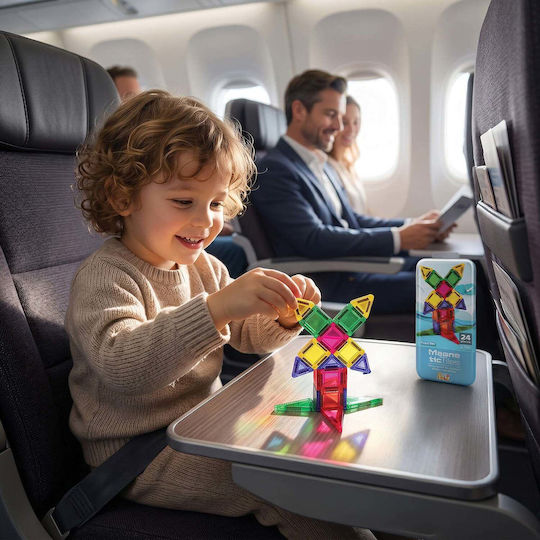 HappiHobbi Μαγνητικά Τουβλάκια Travel Set 24 τμχ 