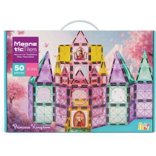 HappiHobbi Μαγνητικά Τουβλάκια Princess Kingdom 50 τμχ