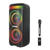 XO Karaoke Speaker With Wireless Microphone And Lighting Effects F70 249-0239 Black