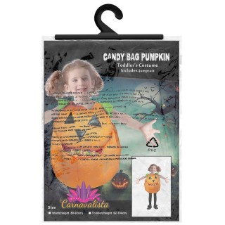 Στολή Μπεμπέ Κολοκύθα Halloween Carnavalista 232543 (Ύψος 80-92cm)