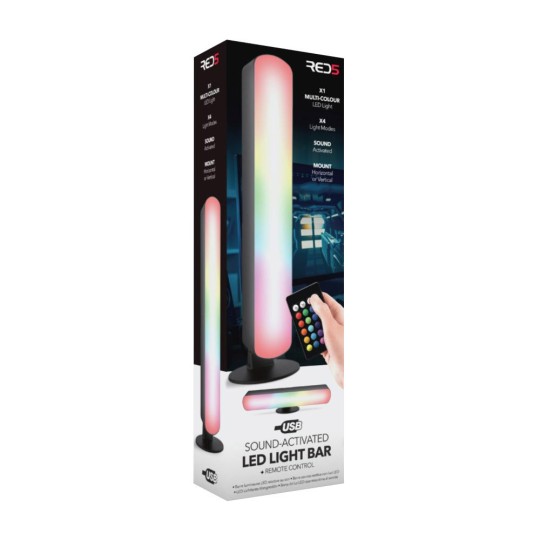 The Source RED5 Decorative Lamp Bar Light Black 2pcs