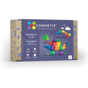 Connetix Rainbow Mini Μαγνητικό Παιχνίδι Κατασκευών 24τμχ