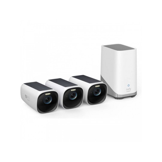 Anker EufyCam S330 3C 4K Ultra HD Security Camera 3+1 with Homebase 3 (T88723W1) White