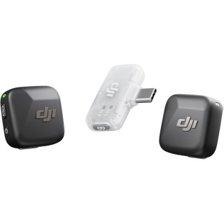 DJI Mic Mini (2 TX + 1 Mobile RX) Wireless Lavalier Microphone for Black