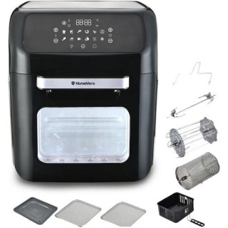 HomeVero HV-AF12XL Φριτέζα Αέρος με Αποσπώμενο Κάδο 12lt Μαύρη