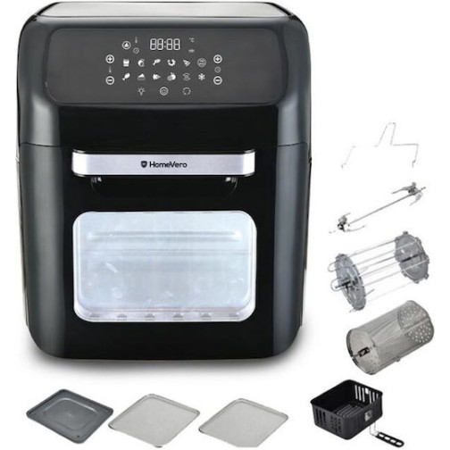 HomeVero HV-AF12XL Φριτέζα Αέρος με Αποσπώμενο Κάδο 12lt Μαύρη HomeVero HV-AF12XL Φριτέζα Αέρος με Αποσπώμενο Κάδο 12lt Μαύρη