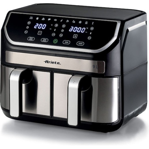 Φριτέζα Αέρος Ariete 4625 Air Fryer 9L Dual Black/Silver