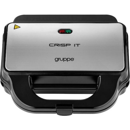 Gruppe Crisp It SW-298M Τοστιέρα με Αποσπώμενες Πλάκες για 2 Τοστ 900W Inox