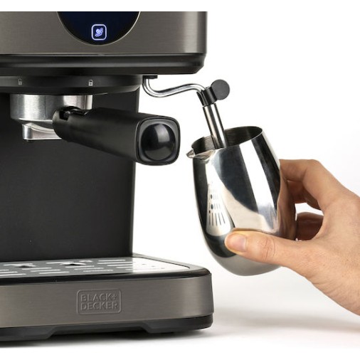 Black & Decker BXCO850E Μηχανή Espresso 850W Πίεσης 20bar Μαύρη Black & Decker BXCO850E Μηχανή Espresso 850W Πίεσης 20bar Μαύρη