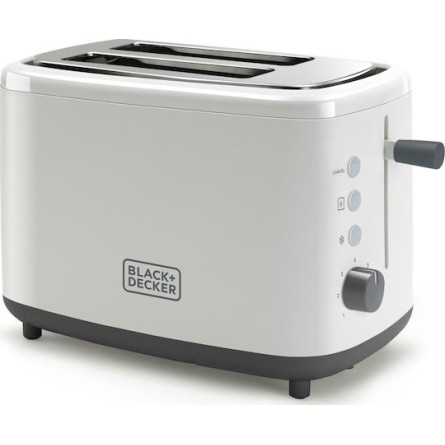 Black & Decker BXTO820E Φρυγανιέρα 2 Θέσεων 820W Λευκή Black & Decker BXTO820E Φρυγανιέρα 2 Θέσεων 820W Λευκή