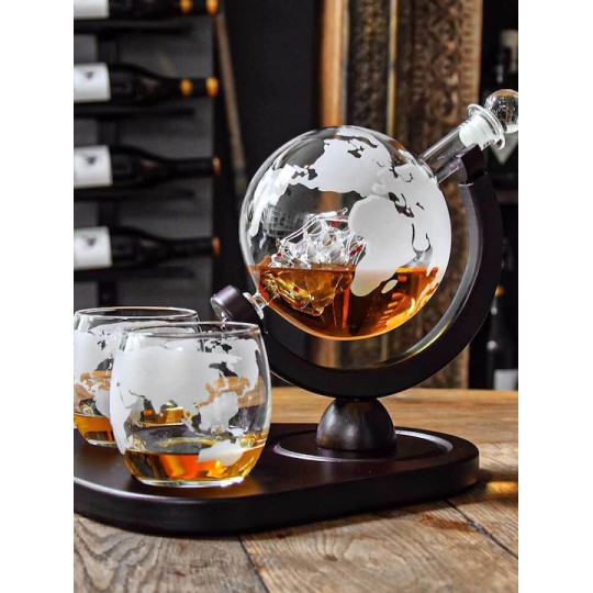 Mikamax Deluxe Globe Decanter Set (04976)