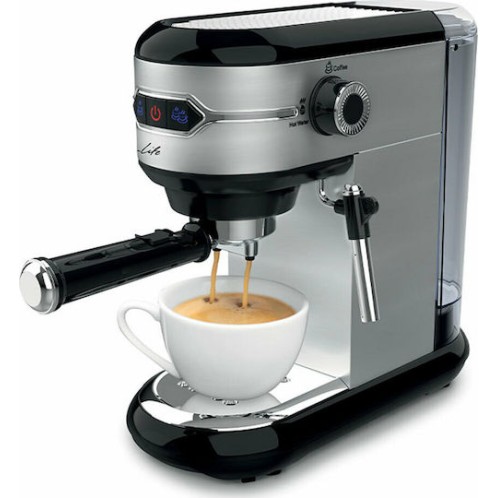 Life Origin Μηχανή Espresso 1450W Πίεσης 15bar Ασημί Life Origin Μηχανή Espresso 1450W Πίεσης 15bar Ασημί