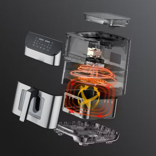 Izzy IZ-8229 Air Fryer με Wi-Fi 8lt Ασημί