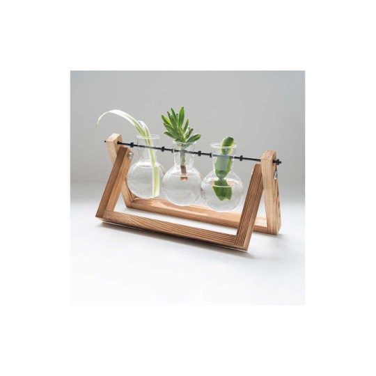 The Source Propergator Vases Ξυλινη βάση με βάζα για υδροπονική καλλιέργεια The Source Propergator Vases Ξυλινη βάση με βάζα για υδροπονική καλλιέργεια