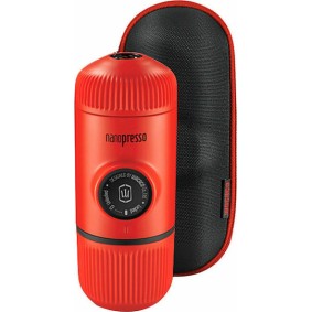 Wacaco Nanopresso Elements Φορητή Μηχανή Espresso με Θήκη Lava Red