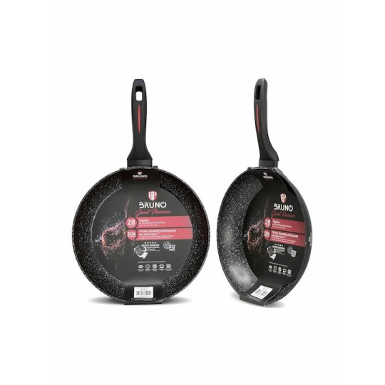 Bruno Granit Premium Τηγάνι από Αλουμίνιο με Αντικολλητική Επίστρωση 28cm BRN-0114