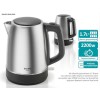 Bruno BRN-0246 Βραστήρας 1.7lt 2200W Ασημί