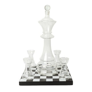 The Source Chess Decanter Καράφα Σερβιρίσματος με Πώμα και Ποτήρια 127001 The Source Chess Decanter Καράφα Σερβιρίσματος με Πώμα και Ποτήρια 127001