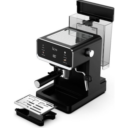 Izzy Sicily IZ-6017 Μηχανή Espresso 1000W Πίεσης 20bar Μαύρη (224585)