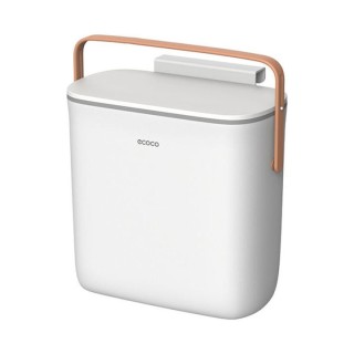 Ecoco E2236 Κάδος Απορριμμάτων Πλαστικός για Ντουλάπι Λευκός 10lt