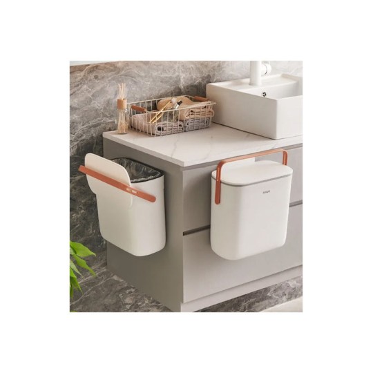 Ecoco E2236 Κάδος Απορριμμάτων Πλαστικός για Ντουλάπι Λευκός 10lt